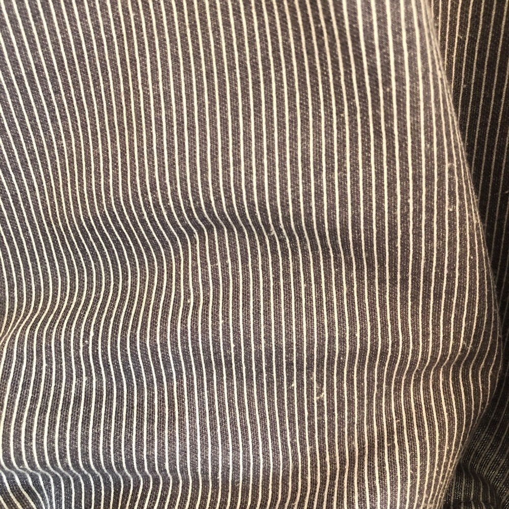 Banana Republic Pinstripe Blue Tie Knot Boatneck Blouse S - Picture 7 of 8
